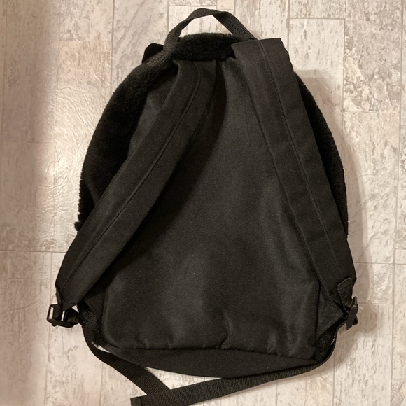 Furry Black Cat Backpack - Picture 2 of 4